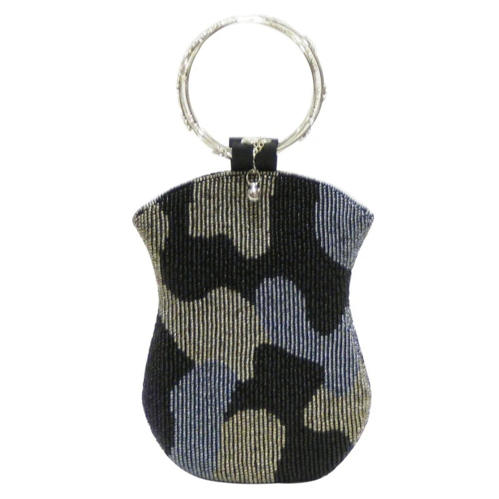 Camouflage Beaded Wristlet